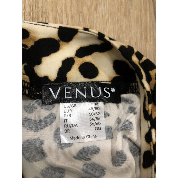 Venus Women’s Top Cheetah Print Cut Out XL Polyester R3 - Picture 5 of 8